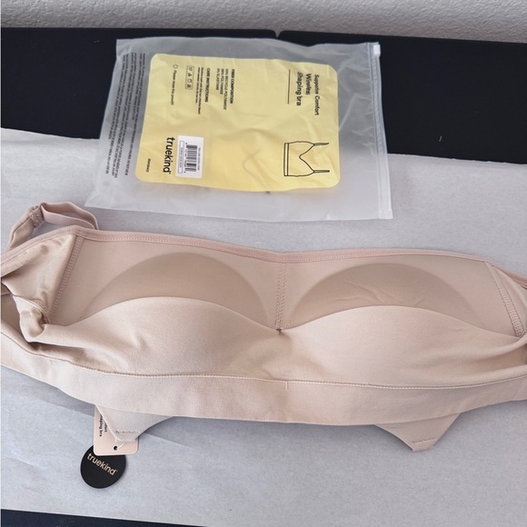 Truekind Supportive Comfort Wireless Shaping Bra Nude/Beige Size Large NWT - Picture 5 of 7
